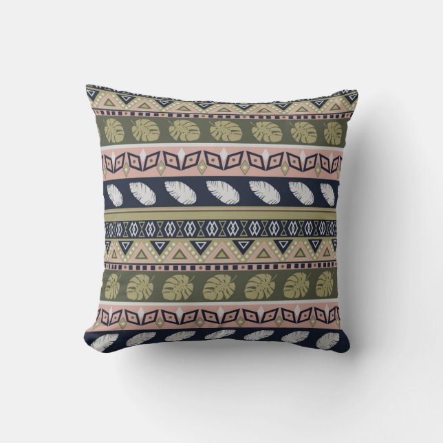 Almofada Abstrato ornamental african ethno traditi (Frente)