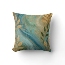 Abstrato Ouro Zaffre Trabalho de arte Folha Estilo