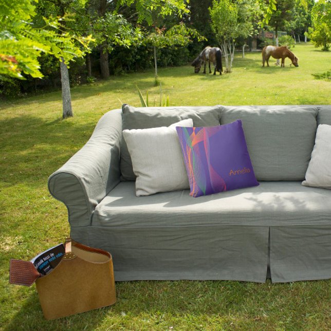 Almofada Abstrato padrão com Travesseiro decorativo de lava (Criador carregado)