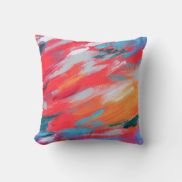 Almofada Abstrato Paleta de Trabalho de arte acrílico | Alm