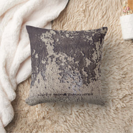 Almofada Abstrato preto e branco (parede rachada)