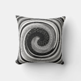 Almofada abstrato preto e branco roça design original