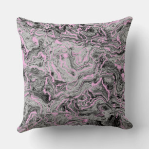 Almofada Abstrato rosa e cinza