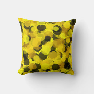 Almofada Abstrato Sunflower Yellow Patterno Bedroom Summer
