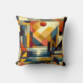 Almofada Abstrato sunset art design