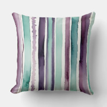 abstrato verde e púrpura das faixas de aquarelas