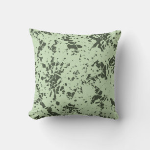 Almofada Abstrato Verde Marble com Placas de Tinta