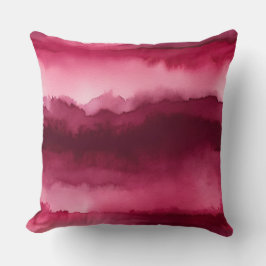 Almofada abstrato vermelho e rosa
