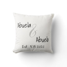 Abuelo e Abuelo estabelecem Travesseiro decorativo