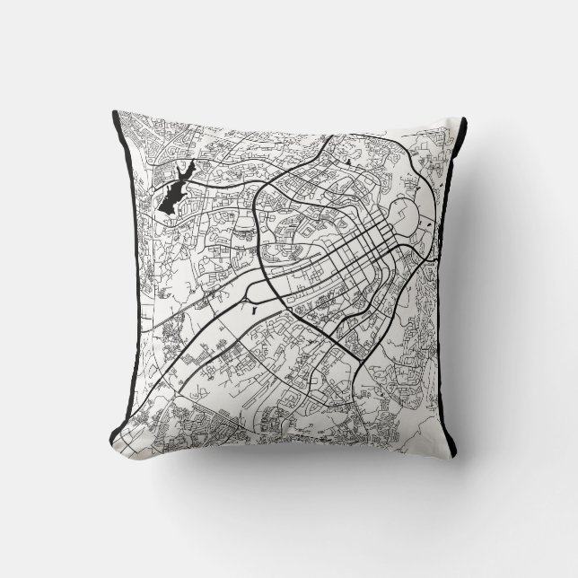 Almofada Abuja Nigeria Map (Frente)