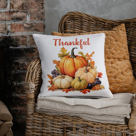 Almofada Ação de Graças de Pumpkin caiu no outono
