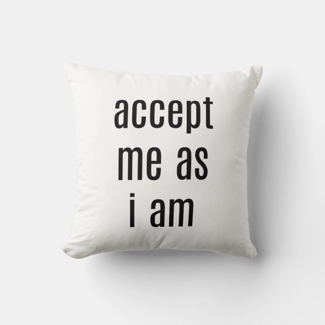 Almofada Aceite-Me Como Travesseiro decorativo (Frente)