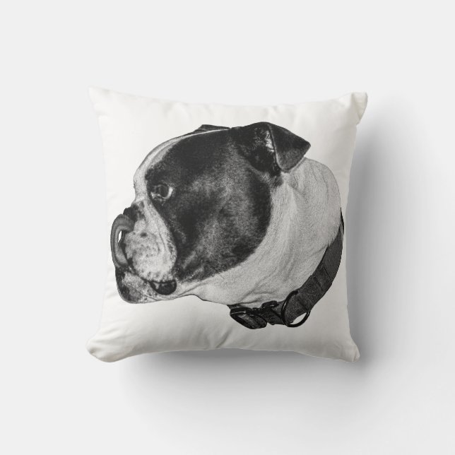 Almofada Acento Calmo de Bulldog (Frente)