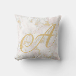 Almofada Acessório de Travesseiro Padrão Mármore Rosa e Dou