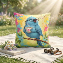Almofada Aconchegante Blue Bird Cozy Throw 
