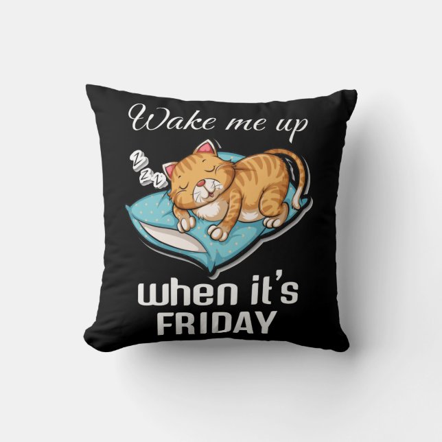Almofada Acordar-me quando for sexta-feira (Frente)