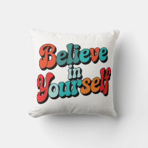 Acredite Em Si Mesmo Citação Motivacional Retro Ti