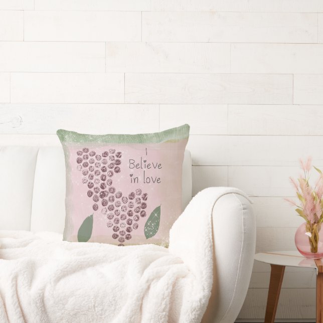 Almofada Acredito em Corações de Amor (Sofá)