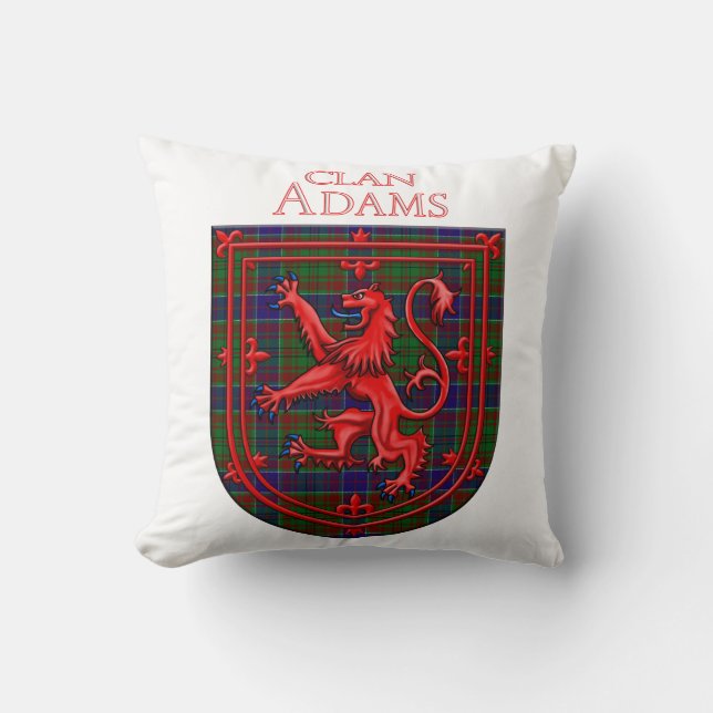 Almofada Adam Tartan Scottish Xadrez Lion Rampant (Frente)