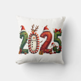 Almofada Adeus 2024 Olá 2025 Feliz Natal Feliz