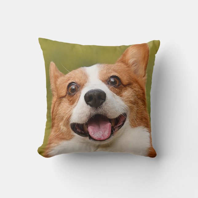 Almofada Adicionar Foto de Cão Personalizada Personalizada (Frente)