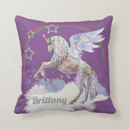 Almofada Adicionar nome Fantasy Unicorn home decor travesse