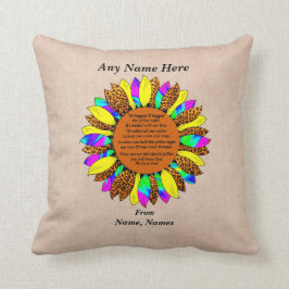 Almofada Adicionar Nomes Alterar Texto Abraçado Leopard Sun