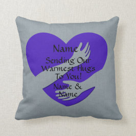 Almofada Adicionar Nomes Alterar TODO Coração de Texto Envi