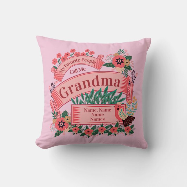 Almofada Adicionar Nomes Alterar Todo Texto Favorito Pessoa (Frente)