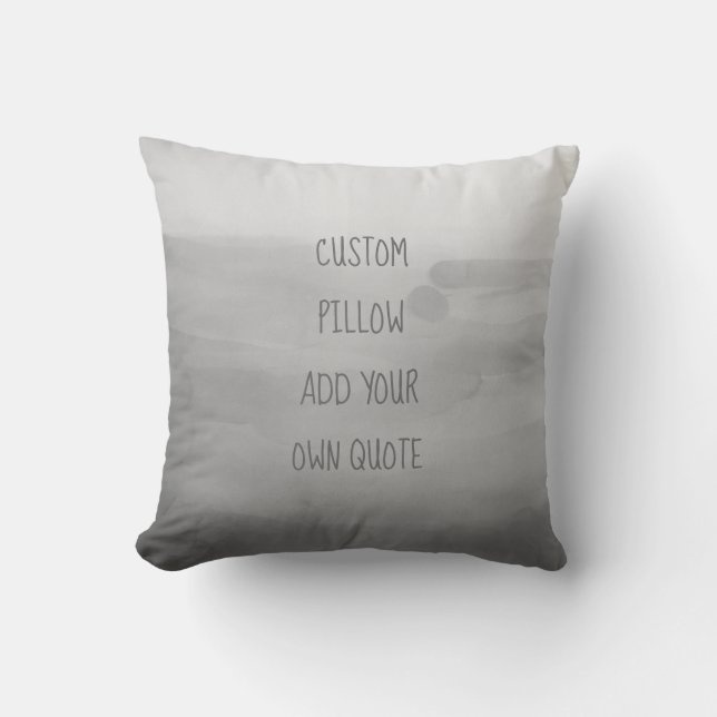 Almofada adicione a sua própria cinza travesseiro de design (Frente)