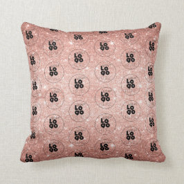 Almofada Adicione o seu logotipo com a marca Rosa Dourada G