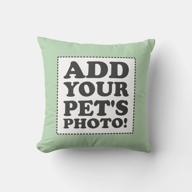 Almofada "Adicione sua própria foto " (Frente)