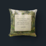 Almofada Adicione Sua Própria Pintura Visão Paisagem<br><div class="desc">Crie seu próprio travesseiro decorativo de aspas personalizado em um estilo estético cottagecore com o seu texto em um fundo de pintura paisagístico.</div>