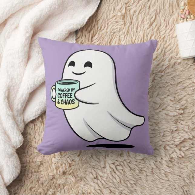 Almofada Adorable Ghost Cute Halloween Illustration (Cobertor)