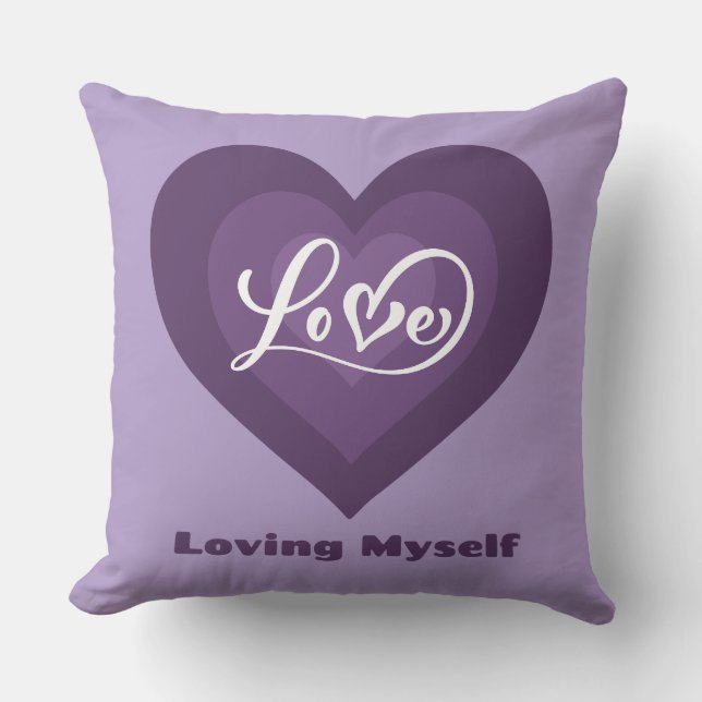 Almofada Adorando-me ao amor próprio (Frente)