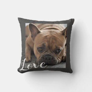 Almofada adorar personalizado do cão adicionar a sua fotogr