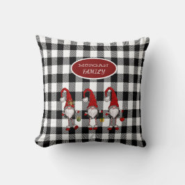 Almofada Adoráveis Gnômes Fofo Plaid Búfalo