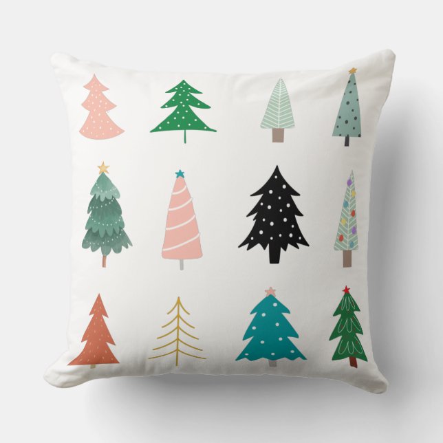 Almofada Adorável e moderno padrão Xmas de fundo (Frente)