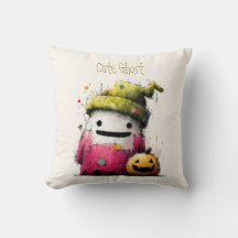 Adorável Fantasma de Patchwork em Aquarela no Hall