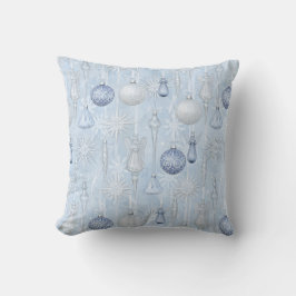 Almofada Adorno de Anjo em Azul Invernal Delicado