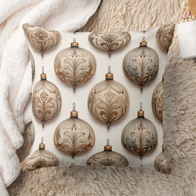 Almofada Adornos de Círculo Ornamentados - Barroco e Colcha (Cobertor)