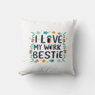 Almofada Adoro Meu Trabalho Bestie Clássico