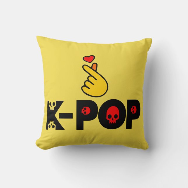 Almofada ♥ Adoro o KPop Fabuloso Soft e sem rugas (Frente)