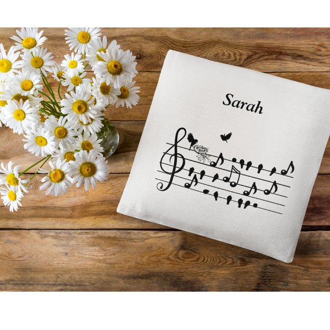 Almofada Adoro pássaros, esperando um acréscimo à família. (Criador carregado)