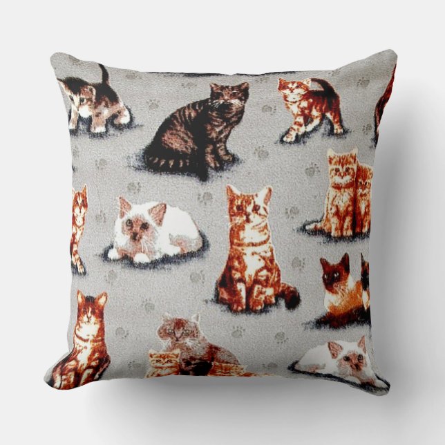 Almofada Adotar Um Gato De Proteção Animal (Frente)
