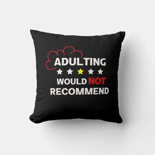 Almofada Adultos Não Recomendam (Frente)