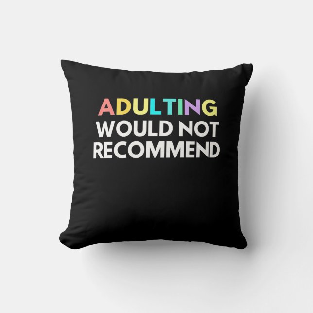 Almofada Adultos Não Recomendam (Frente)