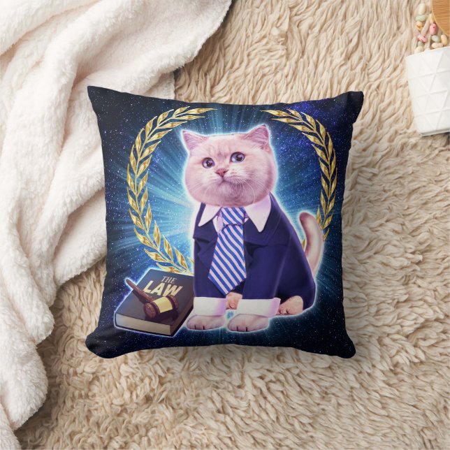 Almofada Advogado de gatos no espaço (Cobertor)