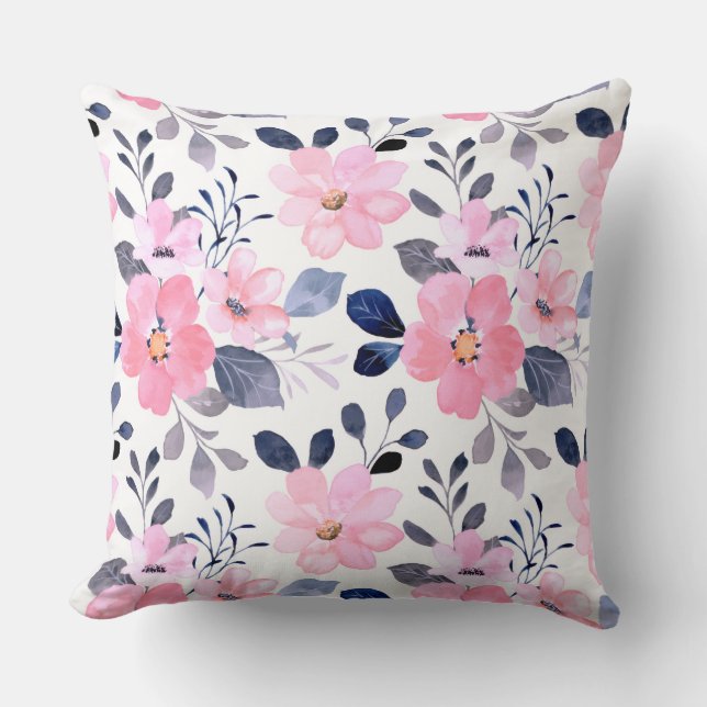 Almofada Aesthetic Floral Throw Pillow (Frente)