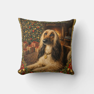 Almofada Afghan Hound Holiday 